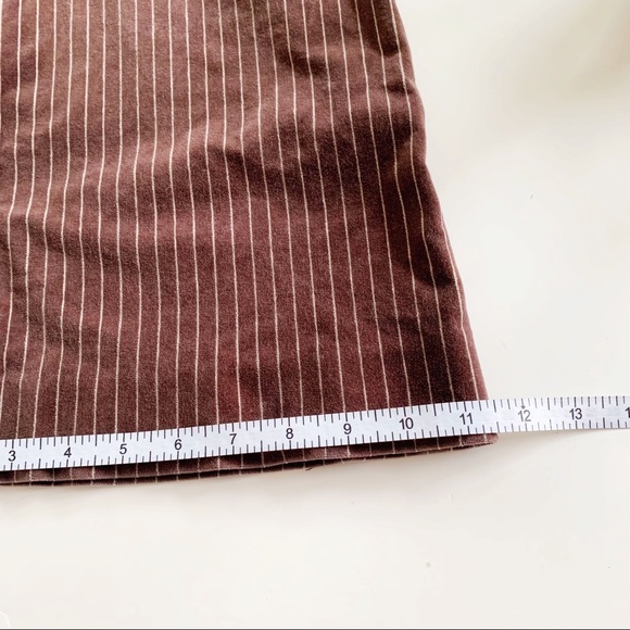 H&M Divided Brown Velvet Stripe Wide Leg Pants - Picture 13 of 16
